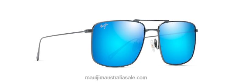 Aeko Polarized Aviator Sunglasses Maui Jim TVVRT19 Dove Grey/Blue Hawaii