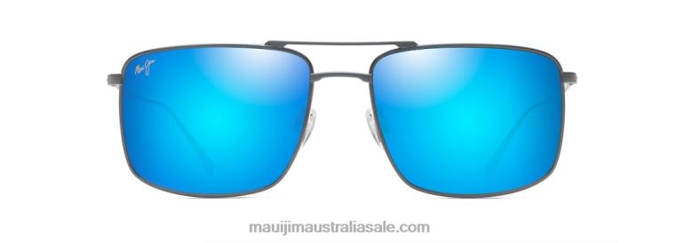 Aeko Polarized Aviator Sunglasses Maui Jim TVVRT19 Dove Grey/Blue Hawaii