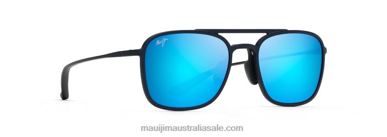 Keokea Polarized Aviator Sunglasses Maui Jim TVVRT104 Blue/Blue Hawaii