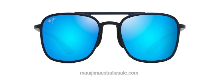 Keokea Polarized Aviator Sunglasses Maui Jim TVVRT104 Blue/Blue Hawaii