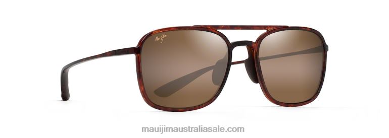 Keokea Polarized Aviator Sunglasses Maui Jim TVVRT106 Tortoise/HCL Bronze