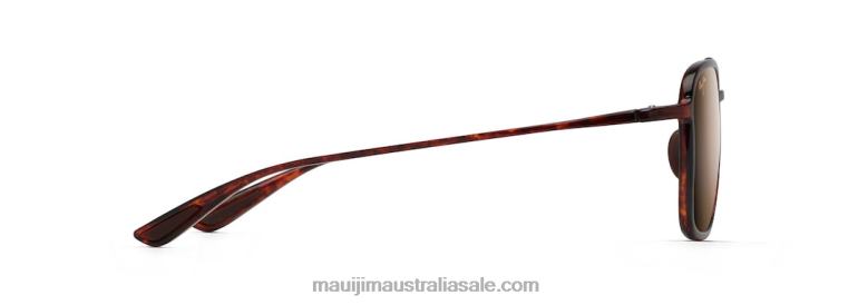 Keokea Polarized Aviator Sunglasses Maui Jim TVVRT106 Tortoise/HCL Bronze
