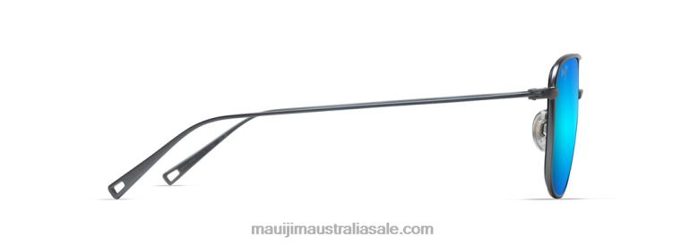 Mikioi Polarized Aviator Sunglasses Maui Jim TVVRT7 Dove Grey/Blue Hawaii