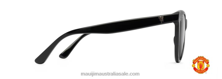 Glory Glory Polarized Cat Eye Sunglasses Maui Jim TVVRT230 Black Gloss/Neutral Grey