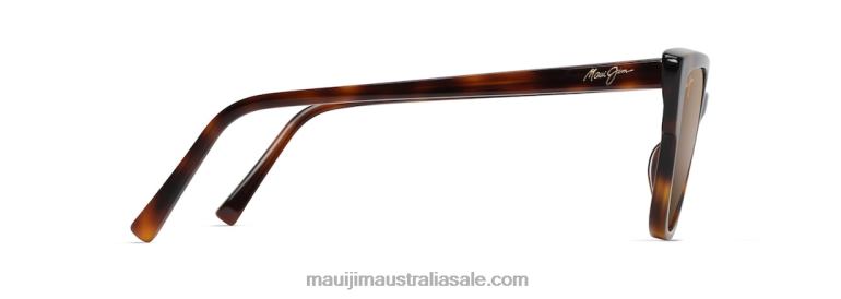 Kou Polarized Cat Eye Sunglasses Maui Jim TVVRT57 Tortoise/HCL Bronze
