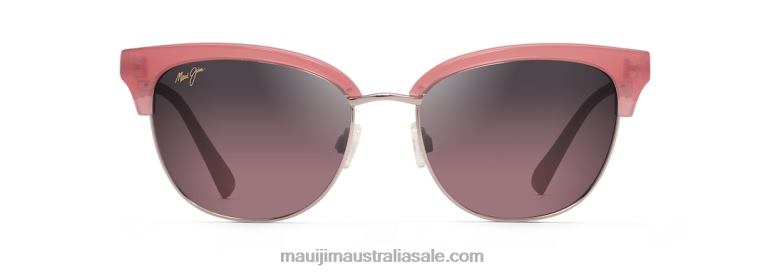 Lokelani Polarized Cat Eye Sunglasses Maui Jim TVVRT72 Bubblegum with Rose Gold/Rose