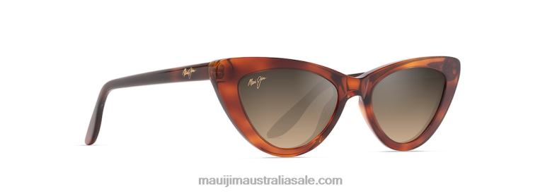 Lychee Polarized Cat Eye Sunglasses Maui Jim TVVRT16 Tortoise/HCL Bronze