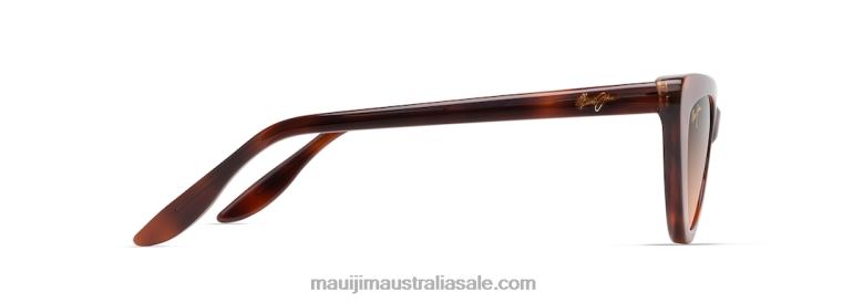 Lychee Polarized Cat Eye Sunglasses Maui Jim TVVRT16 Tortoise/HCL Bronze