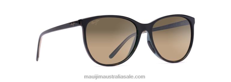 Ocean Polarized Cat Eye Sunglasses Maui Jim TVVRT402 Tortoise with Peacock/HCL Bronze
