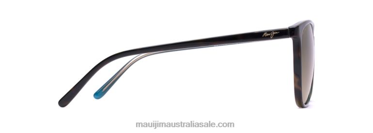 Ocean Polarized Cat Eye Sunglasses Maui Jim TVVRT402 Tortoise with Peacock/HCL Bronze
