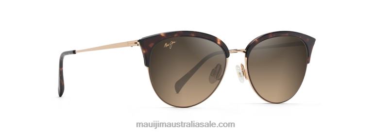 Olili Polarized Cat Eye Sunglasses Maui Jim TVVRT124 Tortoise/HCL Bronze