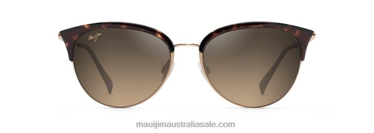Olili Polarized Cat Eye Sunglasses Maui Jim TVVRT124 Tortoise/HCL Bronze