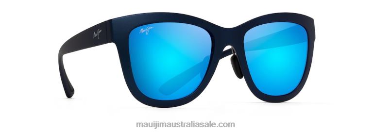 Anuenue Polarized Classic Sunglasses Maui Jim TVVRT109 Matte Blue/Blue Hawaii