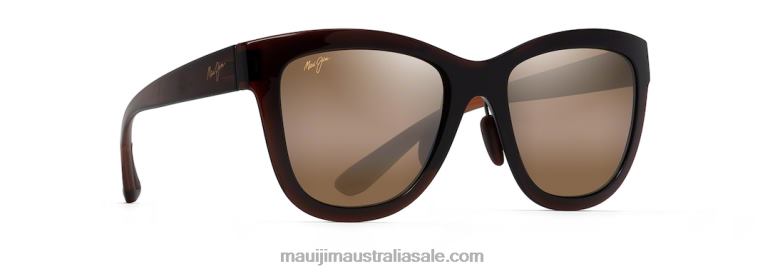Anuenue Polarized Classic Sunglasses Maui Jim TVVRT110 Translucent Rootbeer/HCL Bronze