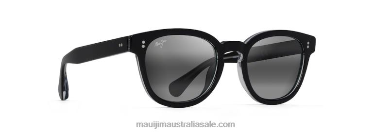 Cheetah 5 Polarized Classic Sunglasses Maui Jim TVVRT136 Black with Crystal/Neutral Grey