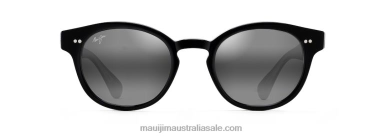Joy Ride Polarized Classic Sunglasses Maui Jim TVVRT131 Black with Crystal/Neutral Grey