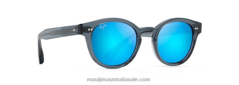 Joy Ride Polarized Classic Sunglasses Maui Jim TVVRT132 Translucent Dove Grey/Blue Hawaii