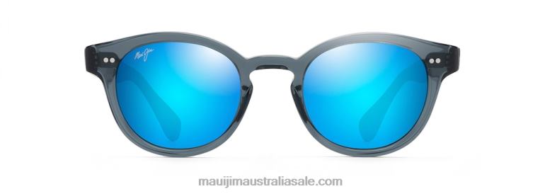 Joy Ride Polarized Classic Sunglasses Maui Jim TVVRT132 Translucent Dove Grey/Blue Hawaii