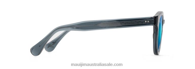 Joy Ride Polarized Classic Sunglasses Maui Jim TVVRT132 Translucent Dove Grey/Blue Hawaii