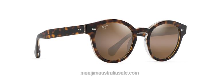 Joy Ride Polarized Classic Sunglasses Maui Jim TVVRT133 Tortoise with Crystal/HCL Bronze