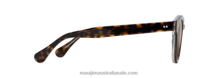 Joy Ride Polarized Classic Sunglasses Maui Jim TVVRT133 Tortoise with Crystal/HCL Bronze