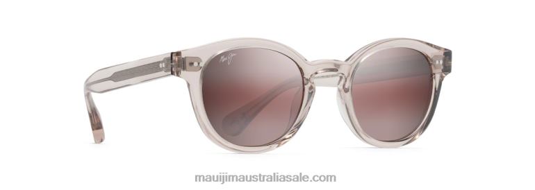 Joy Ride Polarized Classic Sunglasses Maui Jim TVVRT135 Crystal with a Hint of Pink/Rose