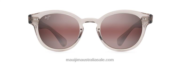 Joy Ride Polarized Classic Sunglasses Maui Jim TVVRT135 Crystal with a Hint of Pink/Rose