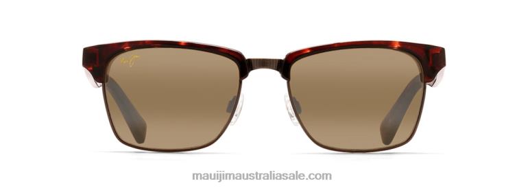 Kawika Polarized Classic Sunglasses Maui Jim TVVRT189 Tortoise with Antique Gold/HCL Bronze