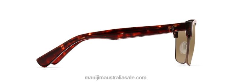 Kawika Polarized Classic Sunglasses Maui Jim TVVRT189 Tortoise with Antique Gold/HCL Bronze