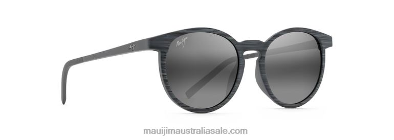 Kiawe Polarized Classic Sunglasses Maui Jim TVVRT234 Grey Stripe/Neutral Grey