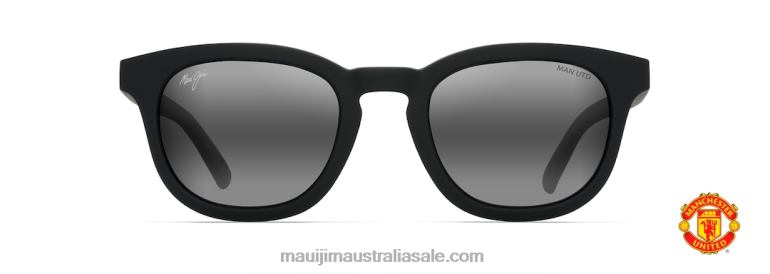 Koko Head Polarized Classic Sunglasses Maui Jim TVVRT246 Black Matte Rubber/Neutral Grey