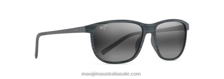 Lele Kawa Polarized Classic Sunglasses Maui Jim TVVRT253 Grey Stripe/Neutral Grey