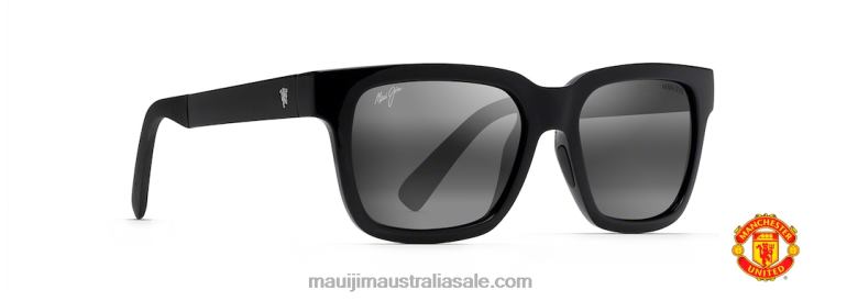Mongoose Polarized Classic Sunglasses Maui Jim TVVRT265 Black Gloss/Neutral Grey
