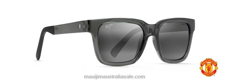 Mongoose Polarized Classic Sunglasses Maui Jim TVVRT266 Shiny Translucent Grey/Neutral Grey