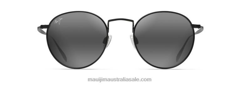 Nautilus Asian Fit Polarized Classic Sunglasses Maui Jim TVVRT356 Matte Black/Neutral Grey