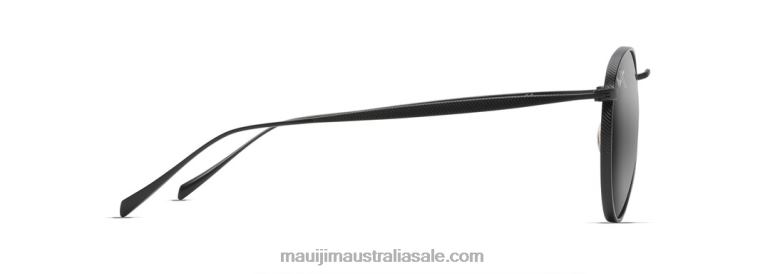 Nautilus Asian Fit Polarized Classic Sunglasses Maui Jim TVVRT356 Matte Black/Neutral Grey
