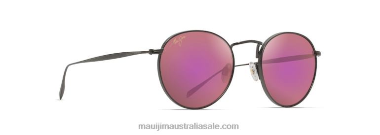 Nautilus Asian Fit Polarized Classic Sunglasses Maui Jim TVVRT359 Slate Grey/Sunrise
