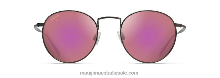 Nautilus Asian Fit Polarized Classic Sunglasses Maui Jim TVVRT359 Slate Grey/Sunrise