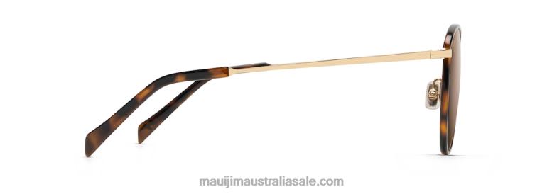 Noni Polarized Classic Sunglasses Maui Jim TVVRT143 Tortoise with Gold/HCL Bronze