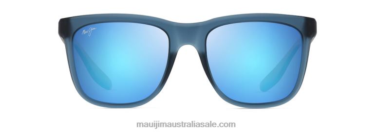 Pehu Polarized Classic Sunglasses Maui Jim TVVRT34 Matte Navy/Blue Hawaii