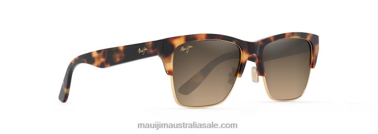 Perico Polarized Classic Sunglasses Maui Jim TVVRT173 Tortoise with Gold/HCL Bronze