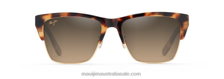 Perico Polarized Classic Sunglasses Maui Jim TVVRT173 Tortoise with Gold/HCL Bronze