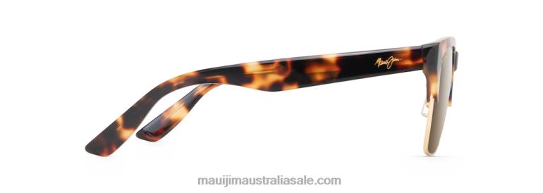 Perico Polarized Classic Sunglasses Maui Jim TVVRT173 Tortoise with Gold/HCL Bronze