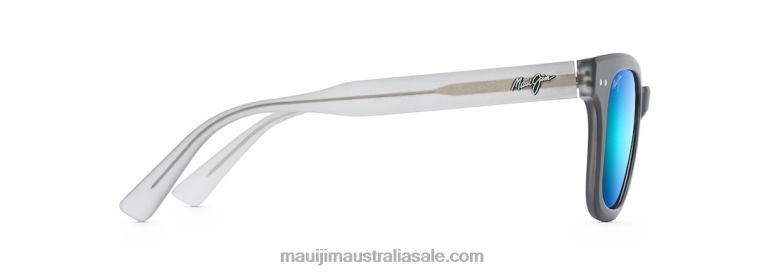 Shore Break Polarized Classic Sunglasses Maui Jim TVVRT222 Black with Grey/Blue Hawaii