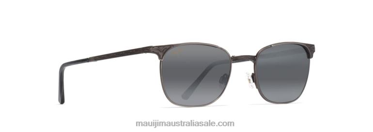 Stillwater Polarized Classic Sunglasses Maui Jim TVVRT419 Antique Pewter/Neutral Grey