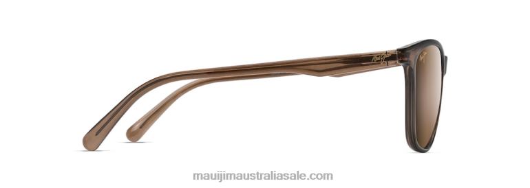Sugar Cane Polarized Classic Sunglasses Maui Jim TVVRT377 Transparent Mocha/HCL Bronze