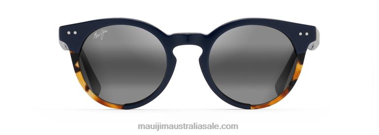 Upside Down Falls Polarized Classic Sunglasses Maui Jim TVVRT156 Navy/Neutral Grey