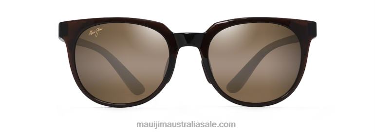 Wailua Polarized Classic Sunglasses Maui Jim TVVRT118 Translucent Rootbeer/HCL Bronze