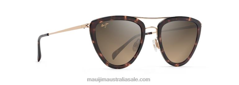 Hunakai Polarized Fashion Sunglasses Maui Jim TVVRT121 Tortoise/HCL Bronze
