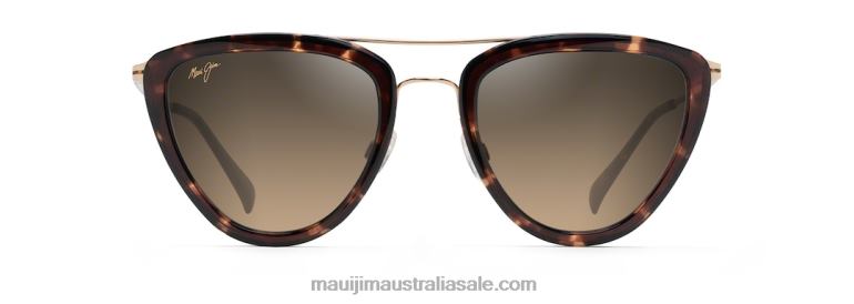 Hunakai Polarized Fashion Sunglasses Maui Jim TVVRT121 Tortoise/HCL Bronze